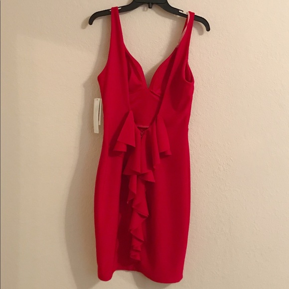 Sequin Hearts Juniors' Ruffled-Back Bodycon Dress - Picture 4 of 8